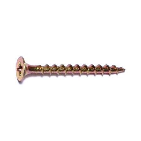 Buildright #6, Phillips Drive, Flat Head Wood Screw, Zinc Yellow Steel, 5000 PK 08084